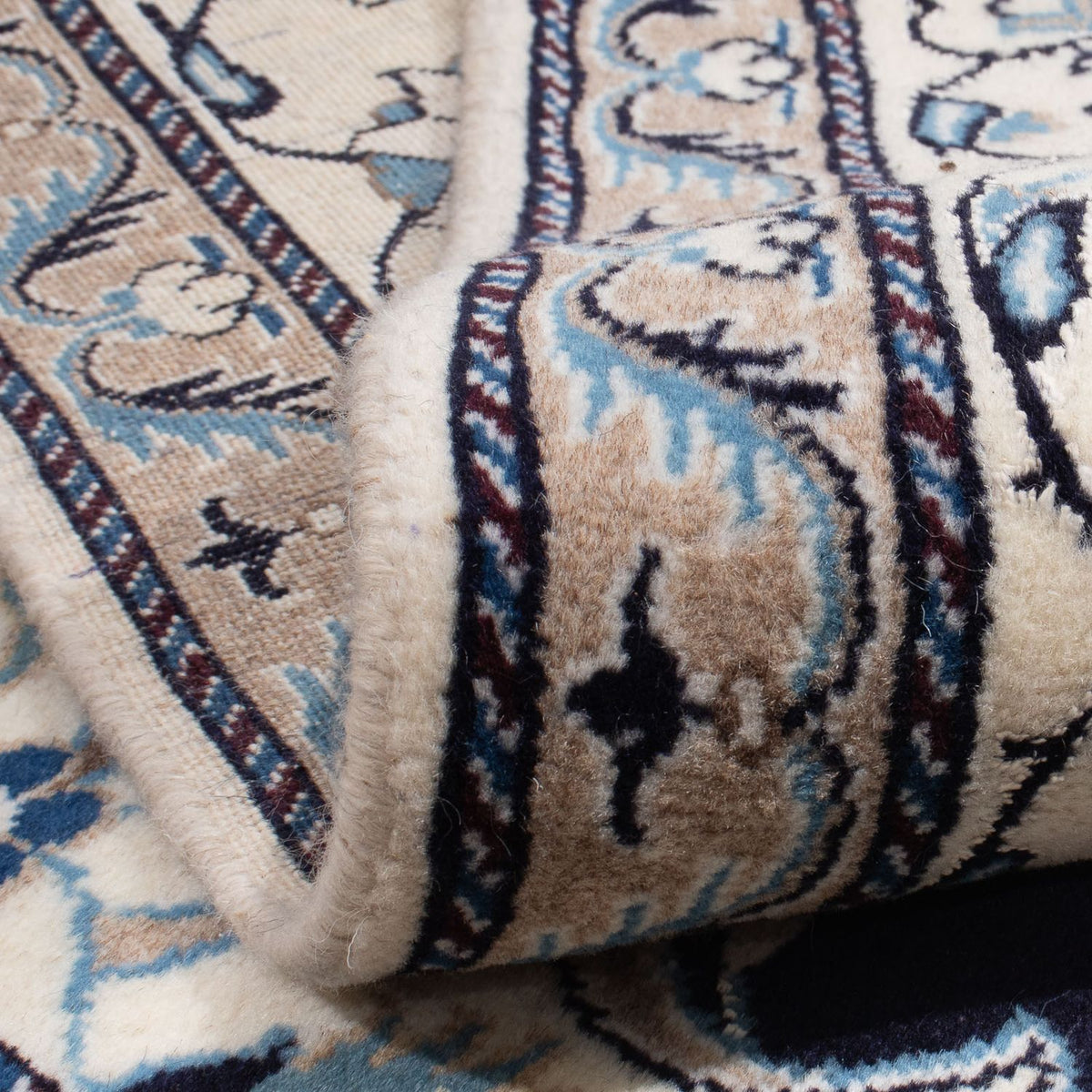 Perser Rug - Nain square  - 198 x 192 cm - dark blue