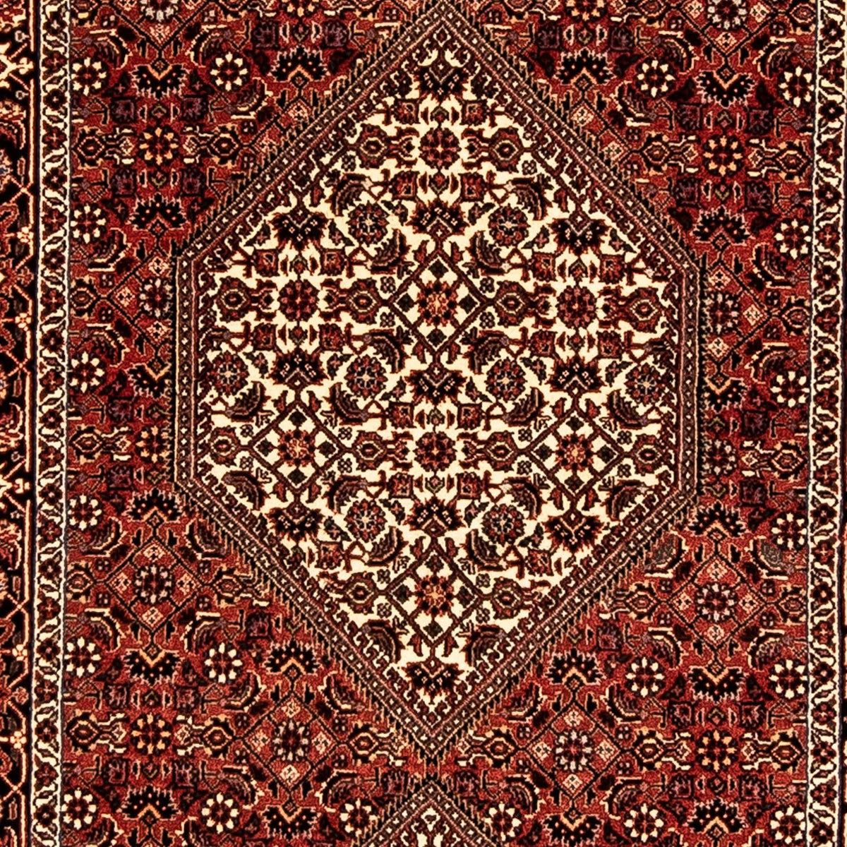 Runner Perser Rug - Bidjar - 318 x 83 cm - dark red