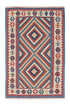 Kilim Fars Rug 124x183cm - Rectangle / Blue / 124 x 183 cm Rectangle