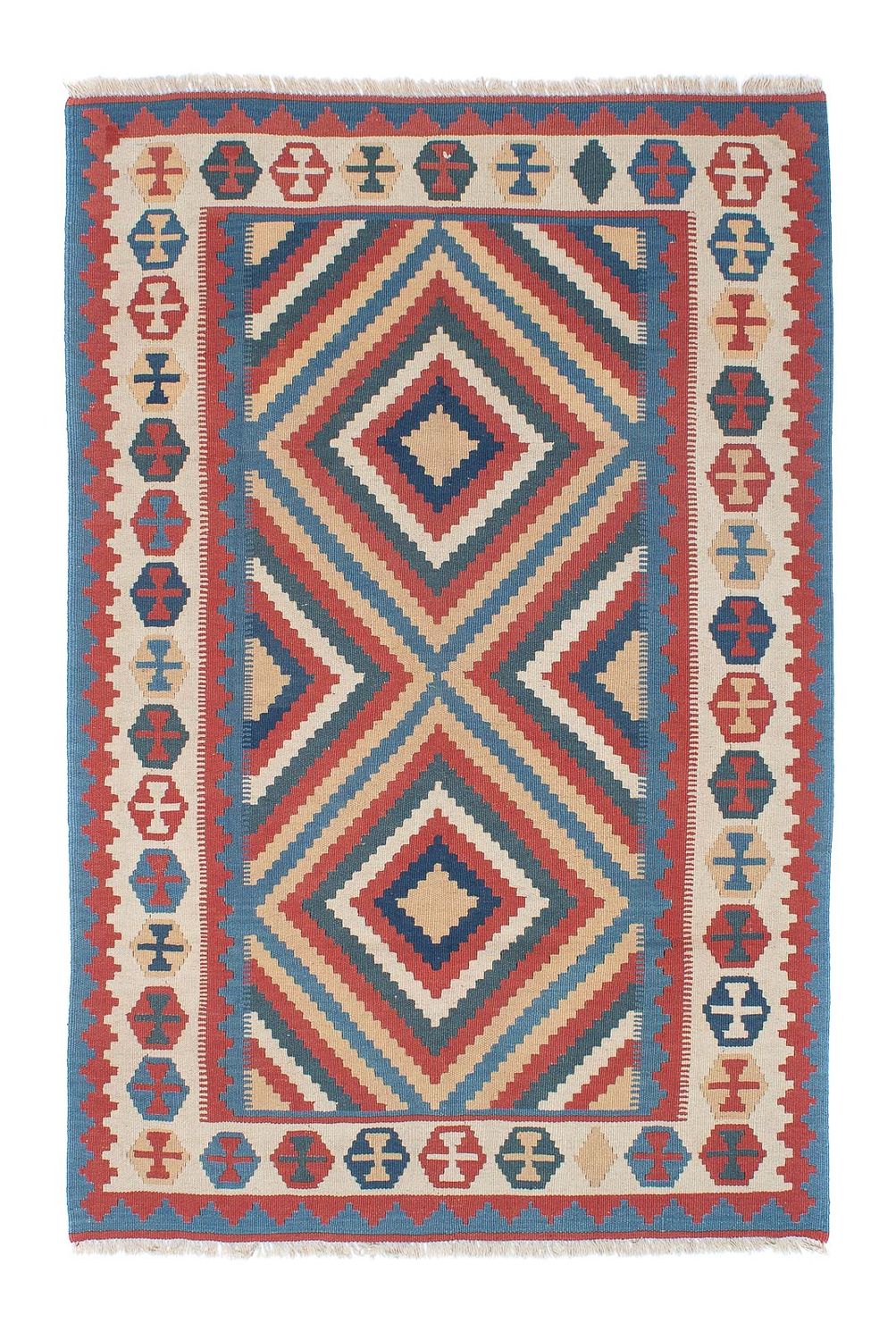 Kelim Rug - Oriental - 183 x 124 cm - blue