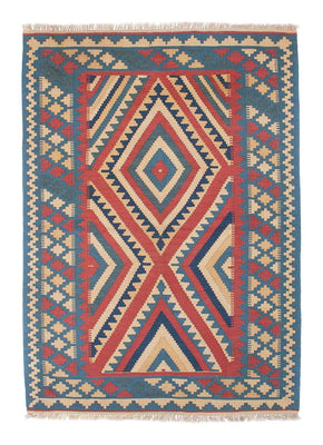 Kelim Rug - Oriental - 155 x 117 cm - blue