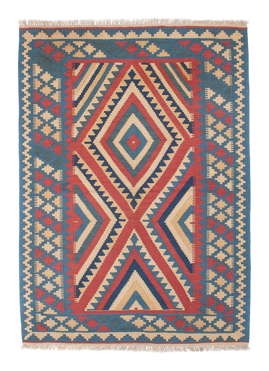 Kelim Rug - Oriental - 155 x 117 cm - blue