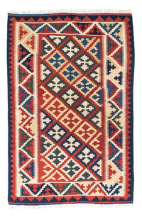 Kelim Rug - Oriental - 160 x 112 cm - red