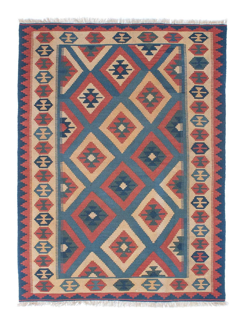 Kelim Rug - Oriental - 172 x 125 cm - blue
