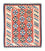 Kelim Rug - Oriental square  - 148 x 121 cm - rust