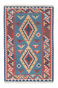 Kelim Rug - Oriental - 183 x 121 cm - blue