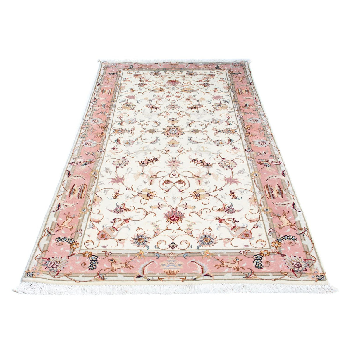 Runner Perser Rug - Tabriz - Royal - 202 x 100 cm - beige