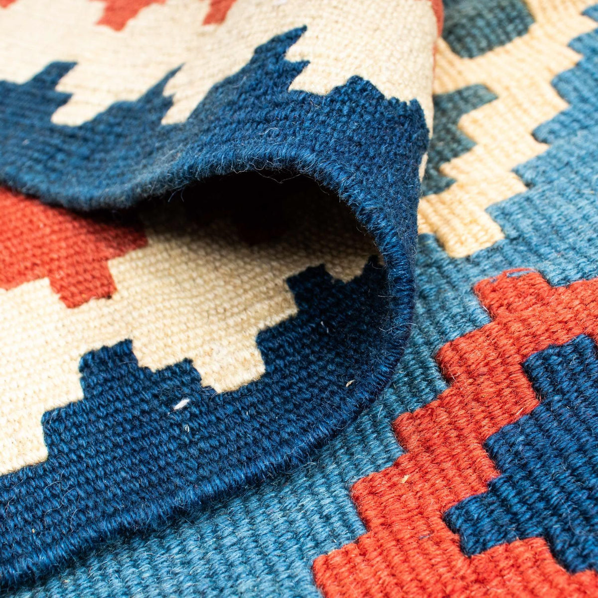 Kelim Rug - Oriental - 168 x 122 cm - blue