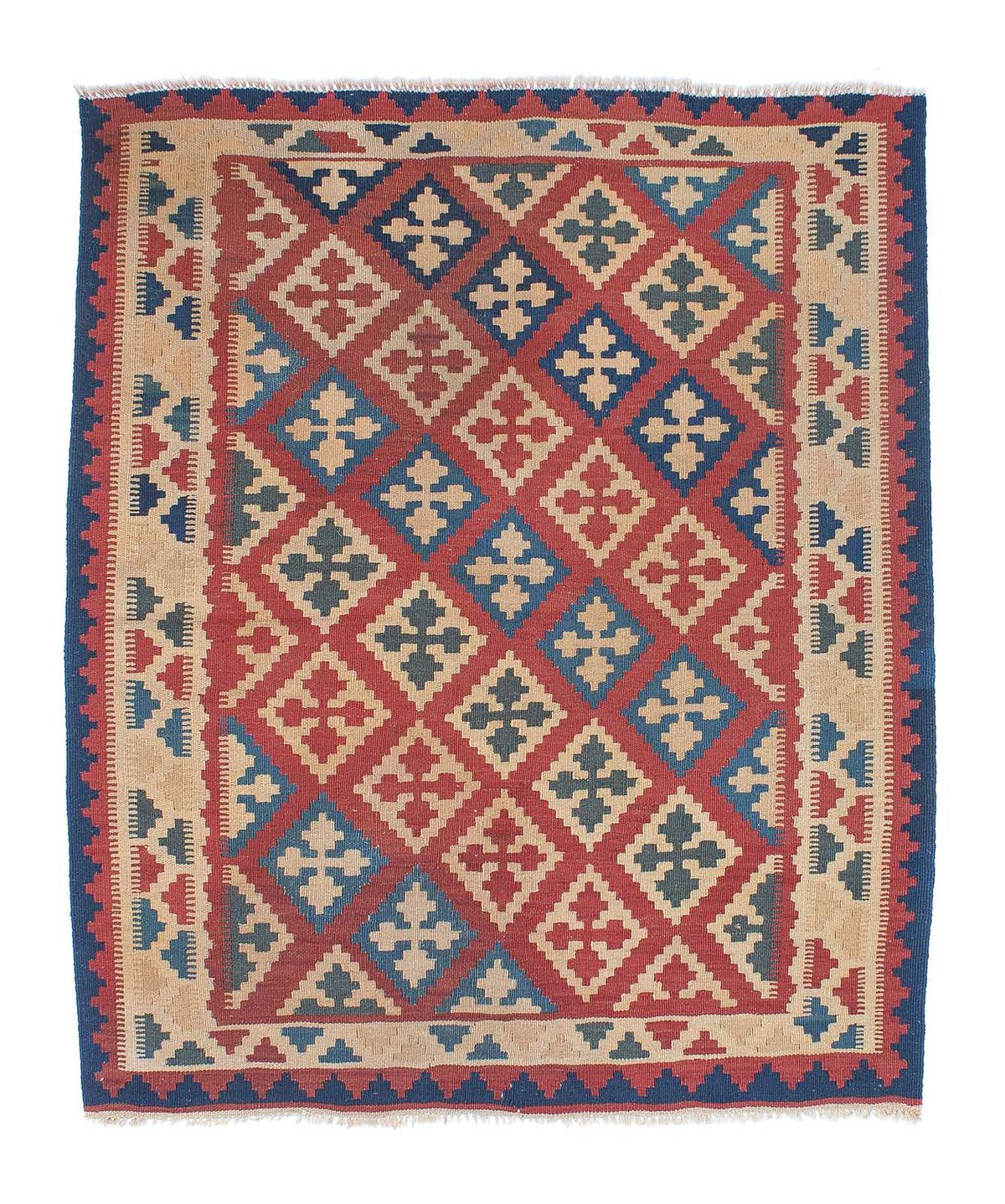 Kelim Rug - Oriental - 143 x 117 cm - multicolored