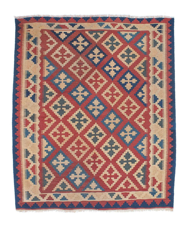 Kelim Rug - Oriental - 143 x 117 cm - multicolored