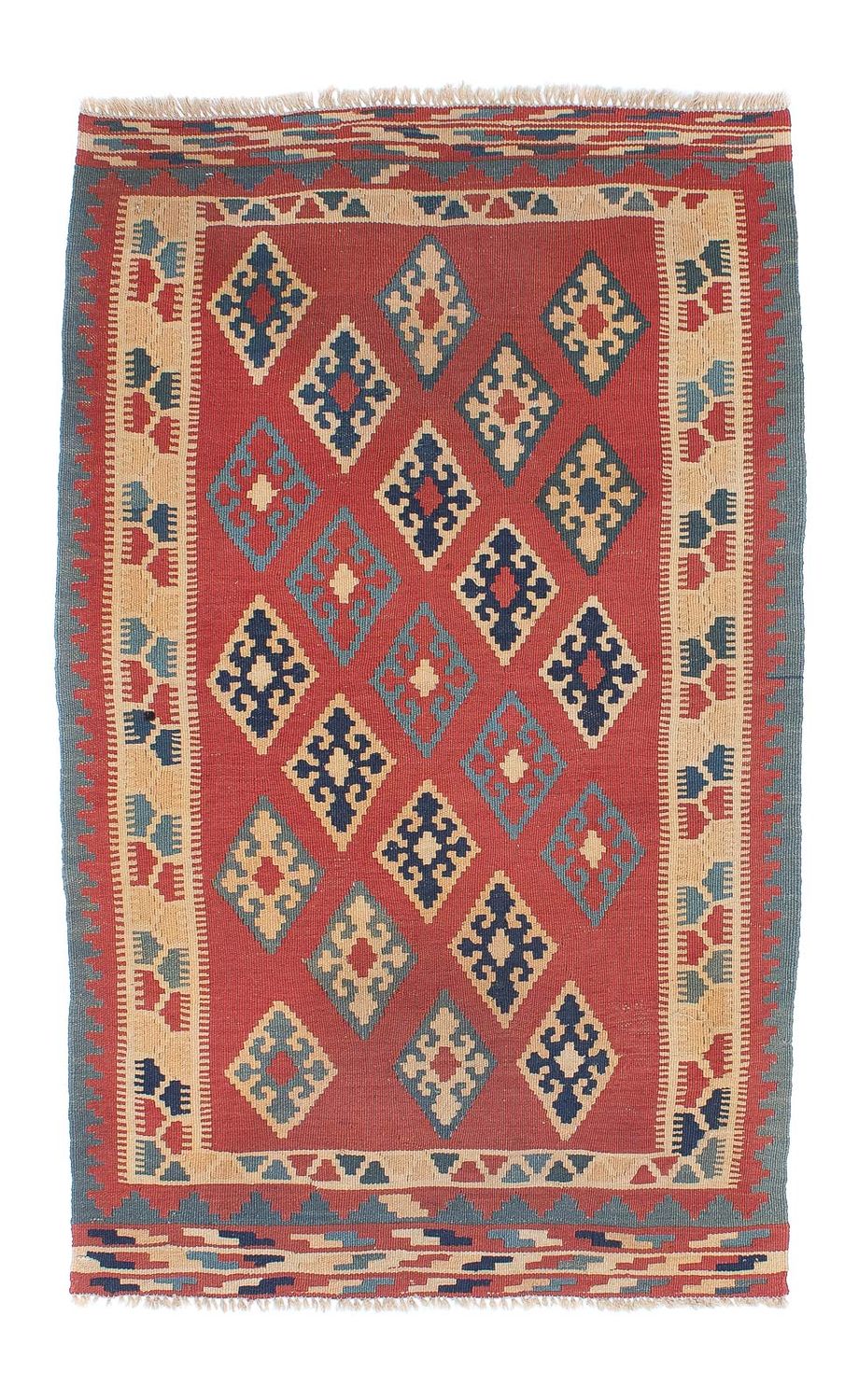 Kelim Rug - Oriental - 161 x 96 cm - dark red