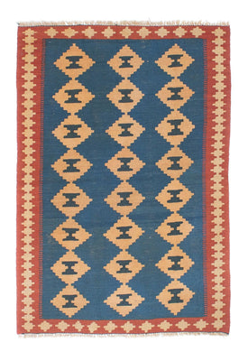 Kelim Rug - Oriental - 149 x 98 cm - blue