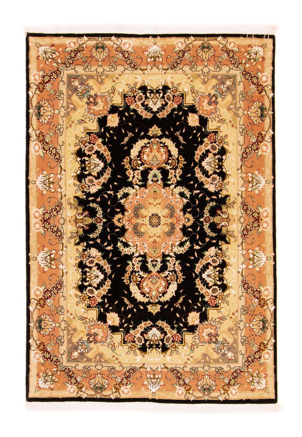 Perser Rug - Tabriz - Royal - 147 x 100 cm - black