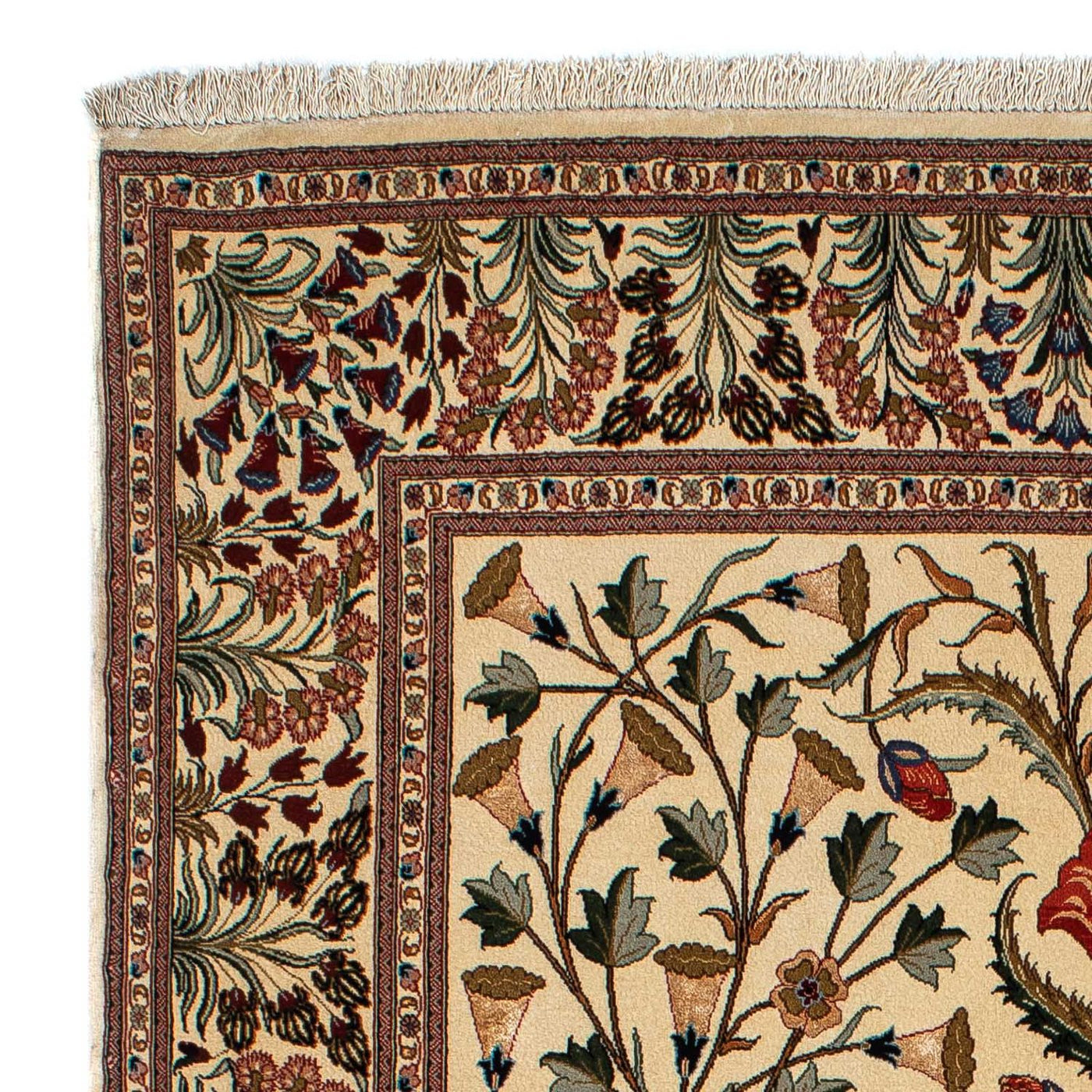 Qom Rug 209x136cm - Persian Rugs