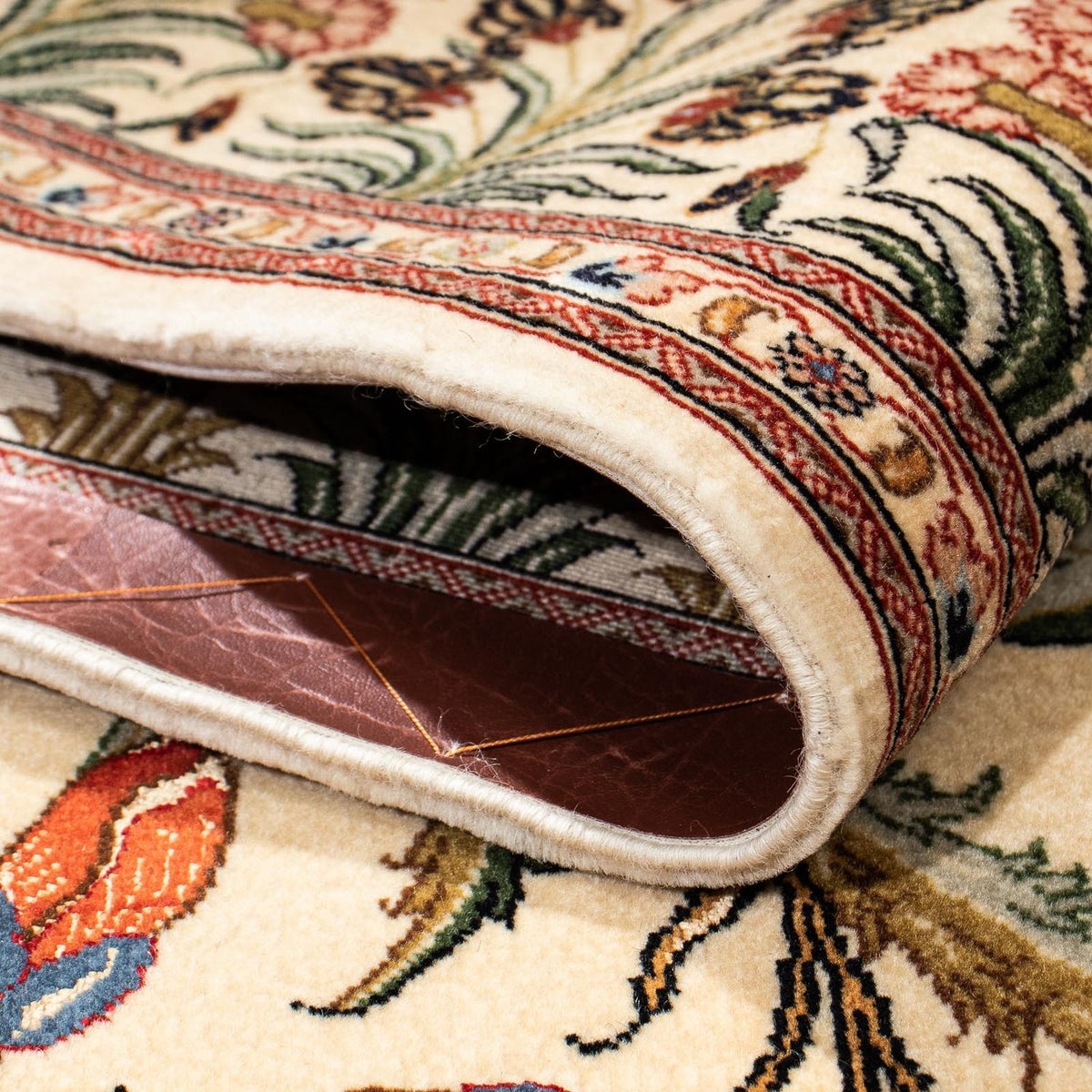 Perser Rug - Ghom - 209 x 136 cm - light brown