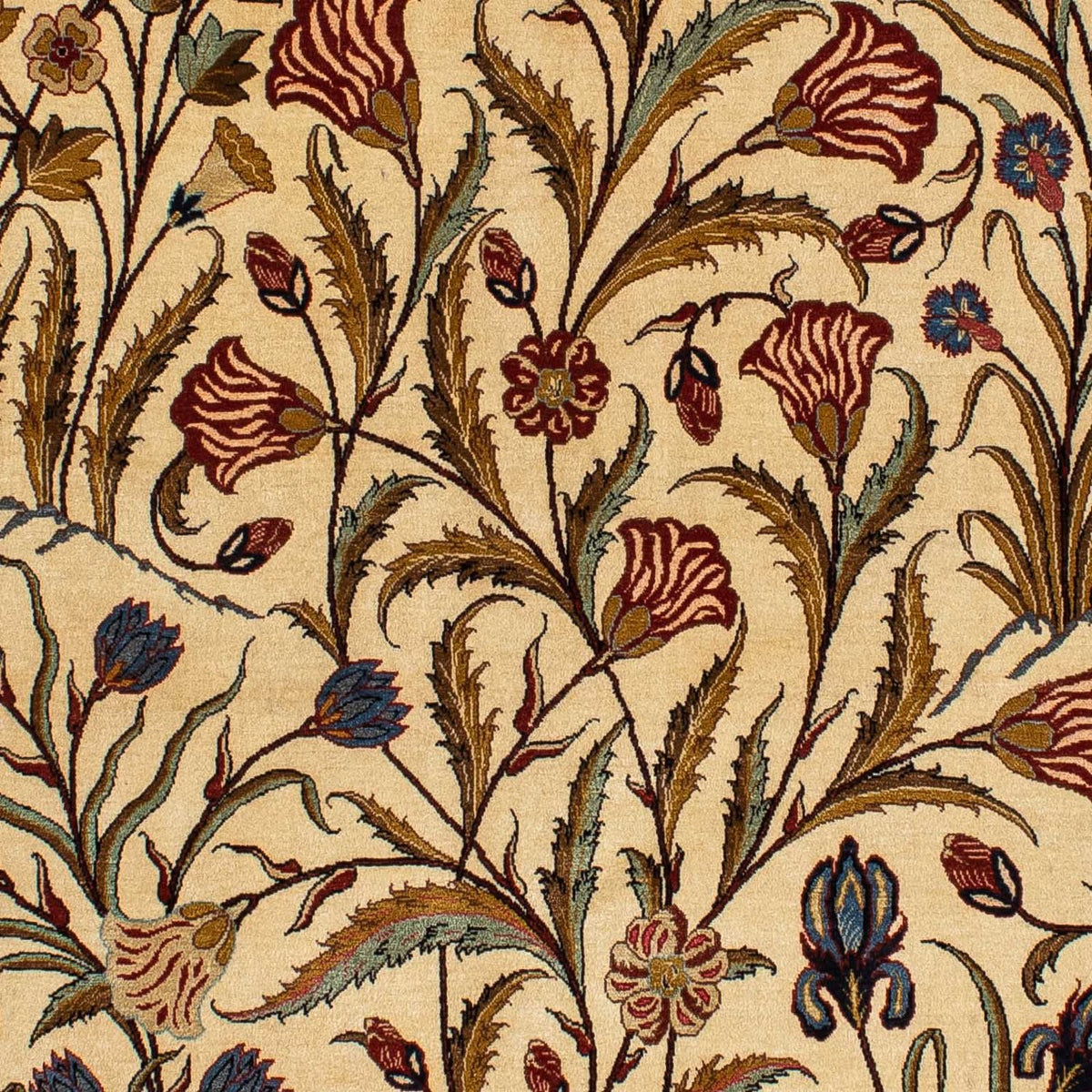 Perser Rug - Ghom - 206 x 142 cm - light brown