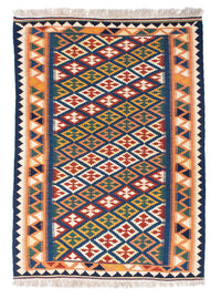 Kelim Rug - Oriental - 156 x 110 cm - blue