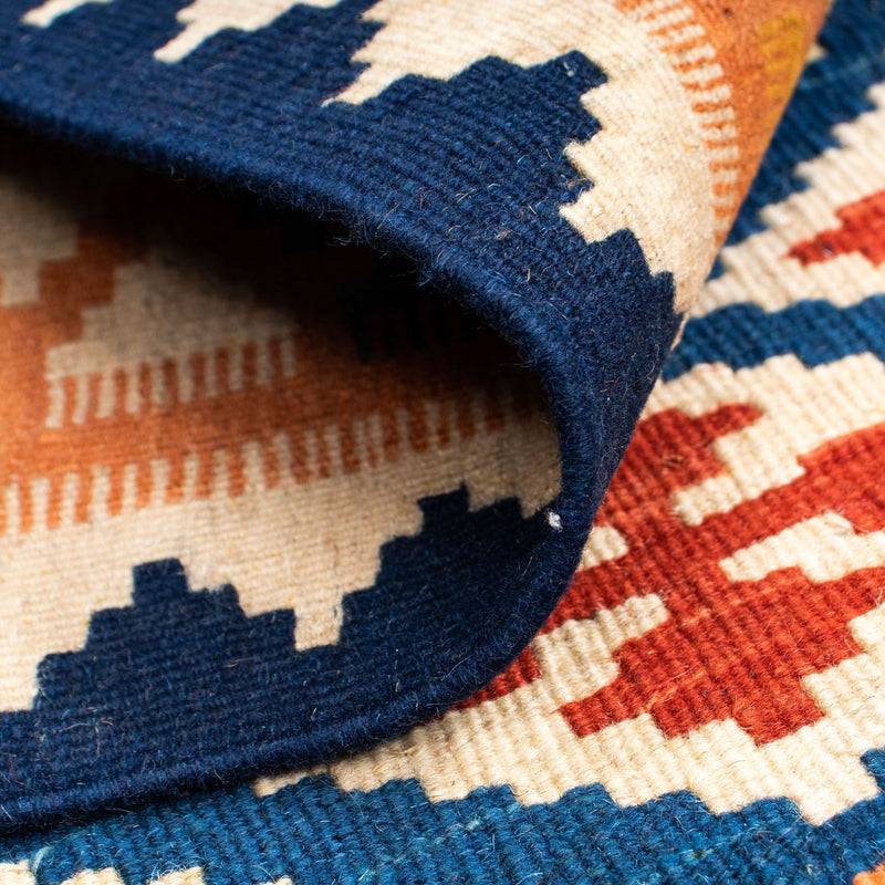 Kelim Rug - Oriental - 156 x 110 cm - blue