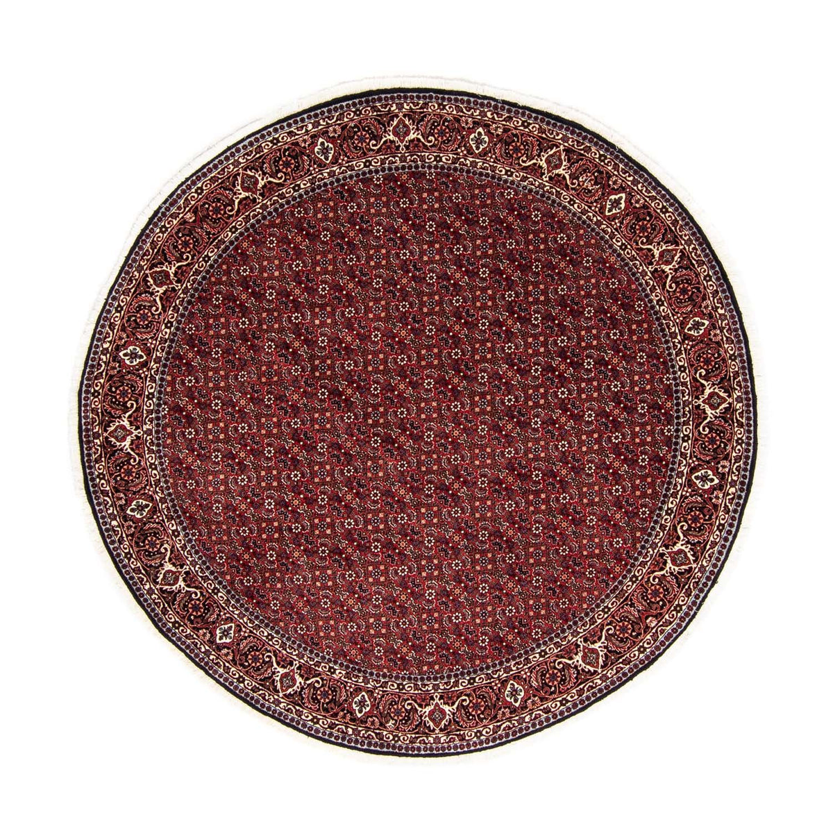 Perser Rug - Bidjar round  - 200 x 200 cm - dark red