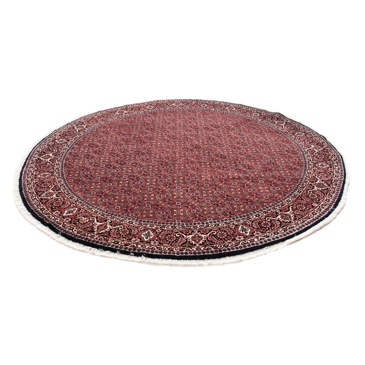Perser Rug - Bidjar round  - 200 x 200 cm - dark red
