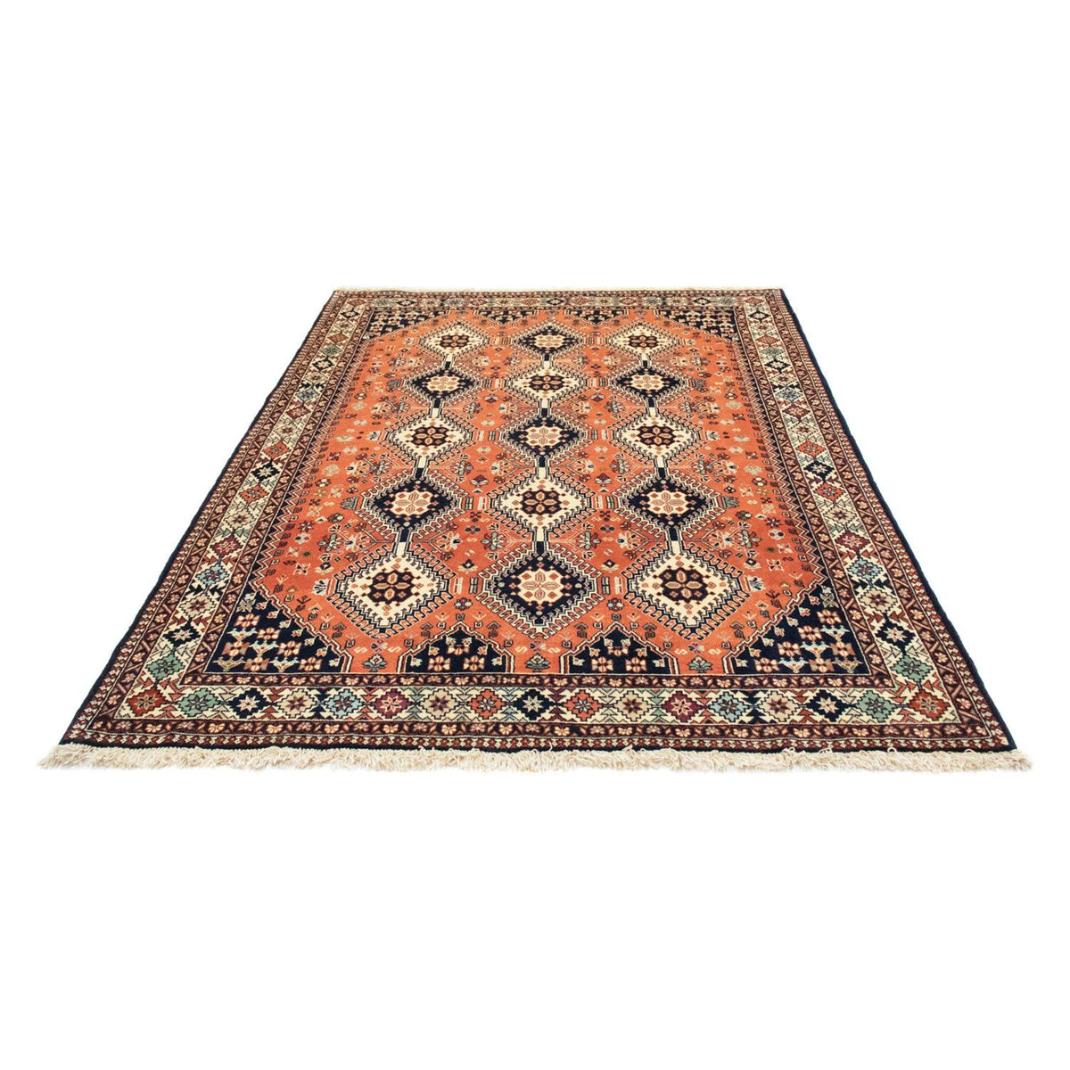 Perser Rug - Nomadic - 226 x 155 cm - salmon