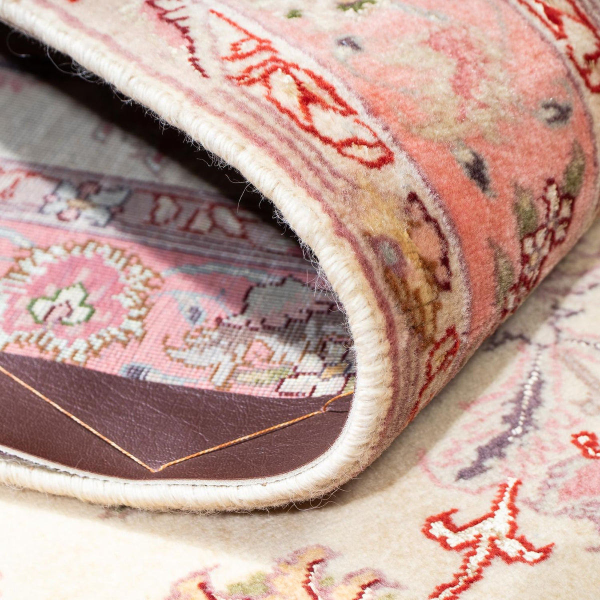 Runner Perser Rug - Tabriz - Royal - 198 x 83 cm - beige