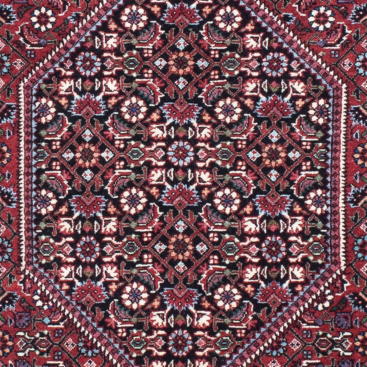 Runner Perser Rug - Bidjar - 198 x 73 cm - dark red