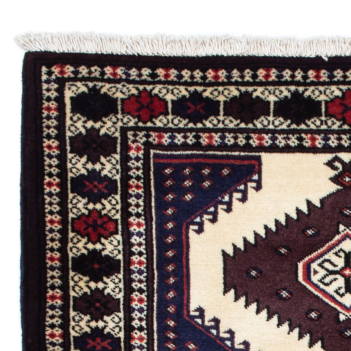 Turkaman Rug - 139 x 87 cm - multicolored