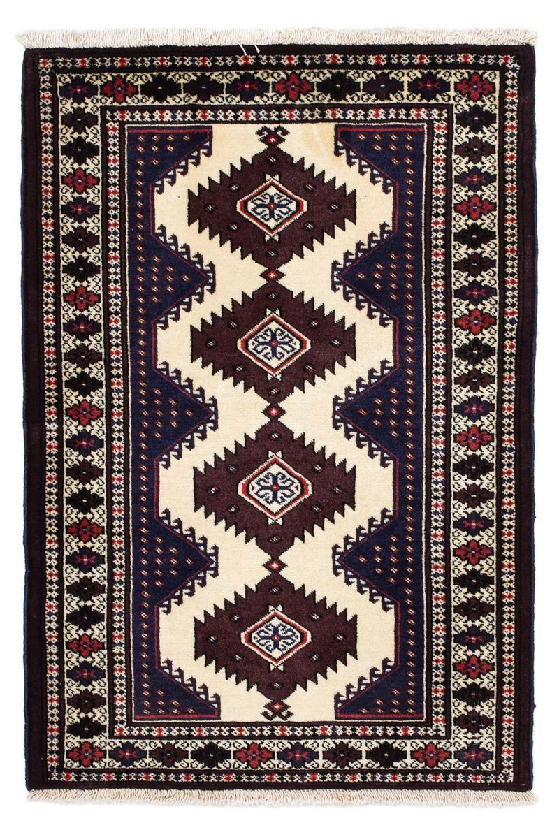 Turkaman Rug - 133 x 86 cm - multicolored