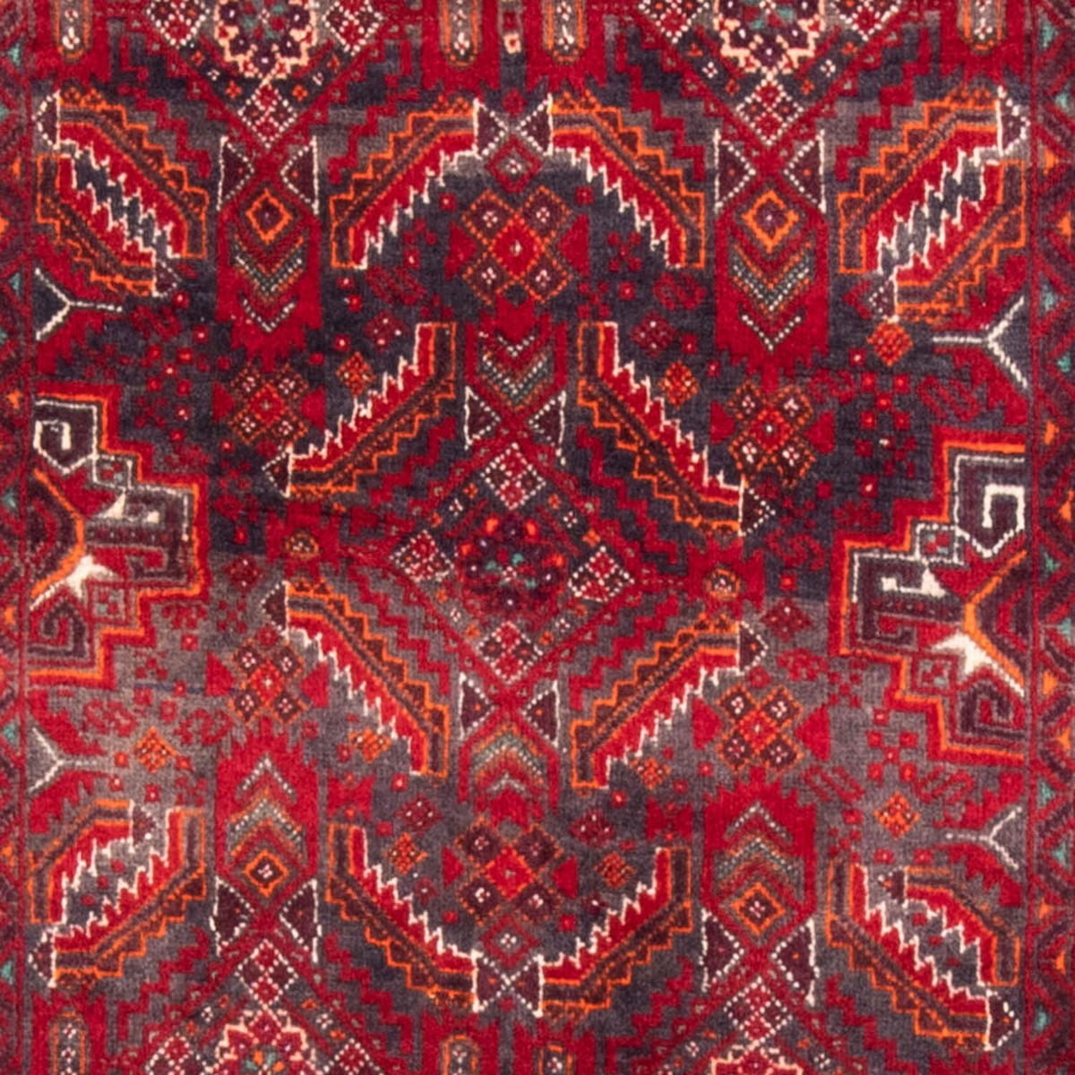 Runner Belutsch Rug - 212 x 105 cm - red