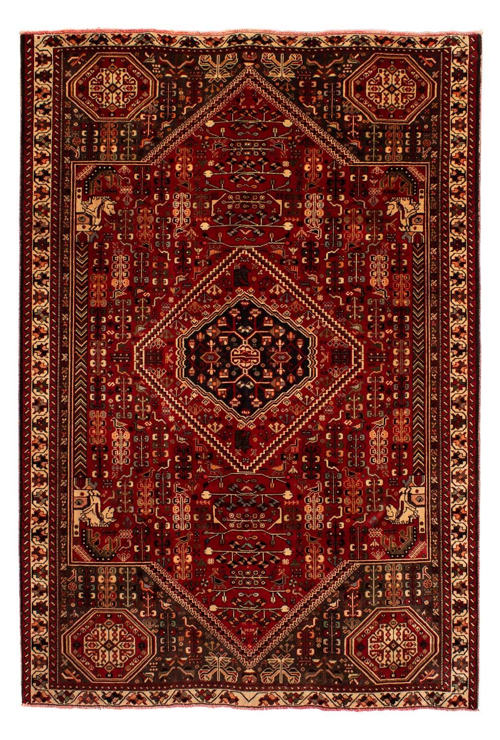 Perser Rug - Nomadic - 289 x 196 cm - dark red