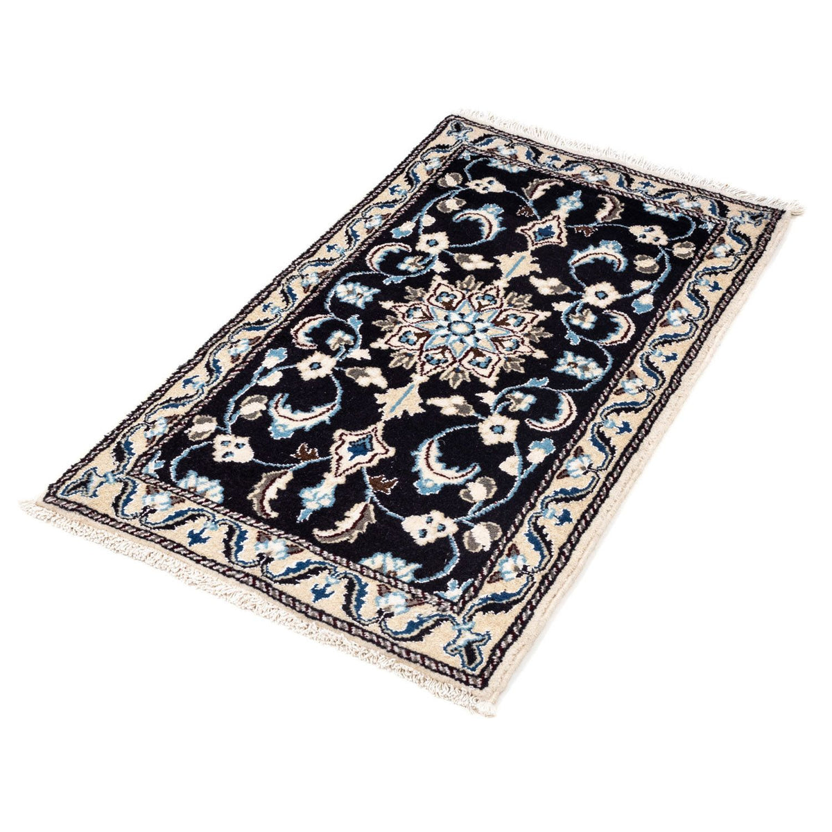 Perser Rug - Nain - 101 x 55 cm - dark blue