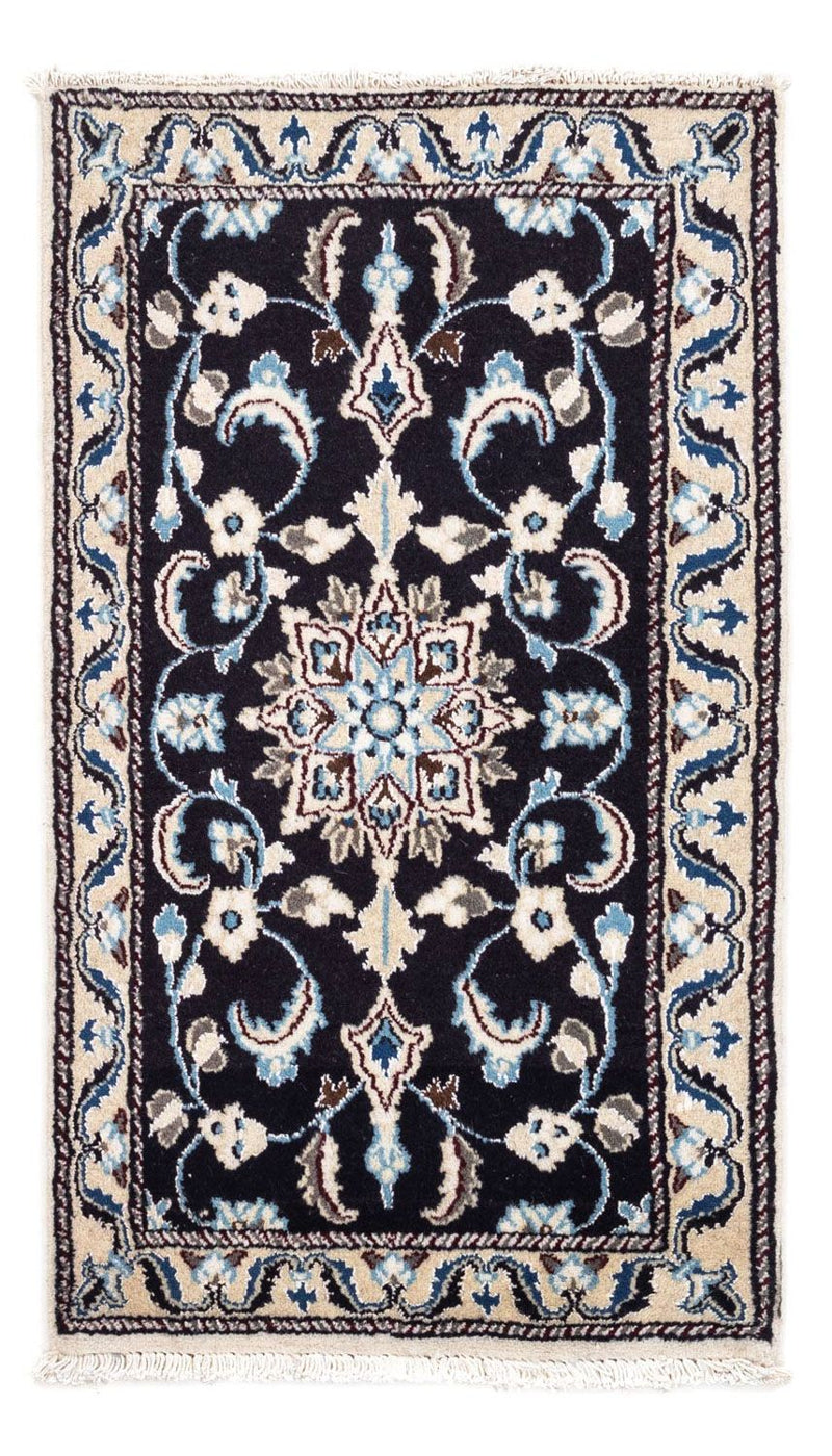 Perser Rug - Nain - 101 x 57 cm - dark blue