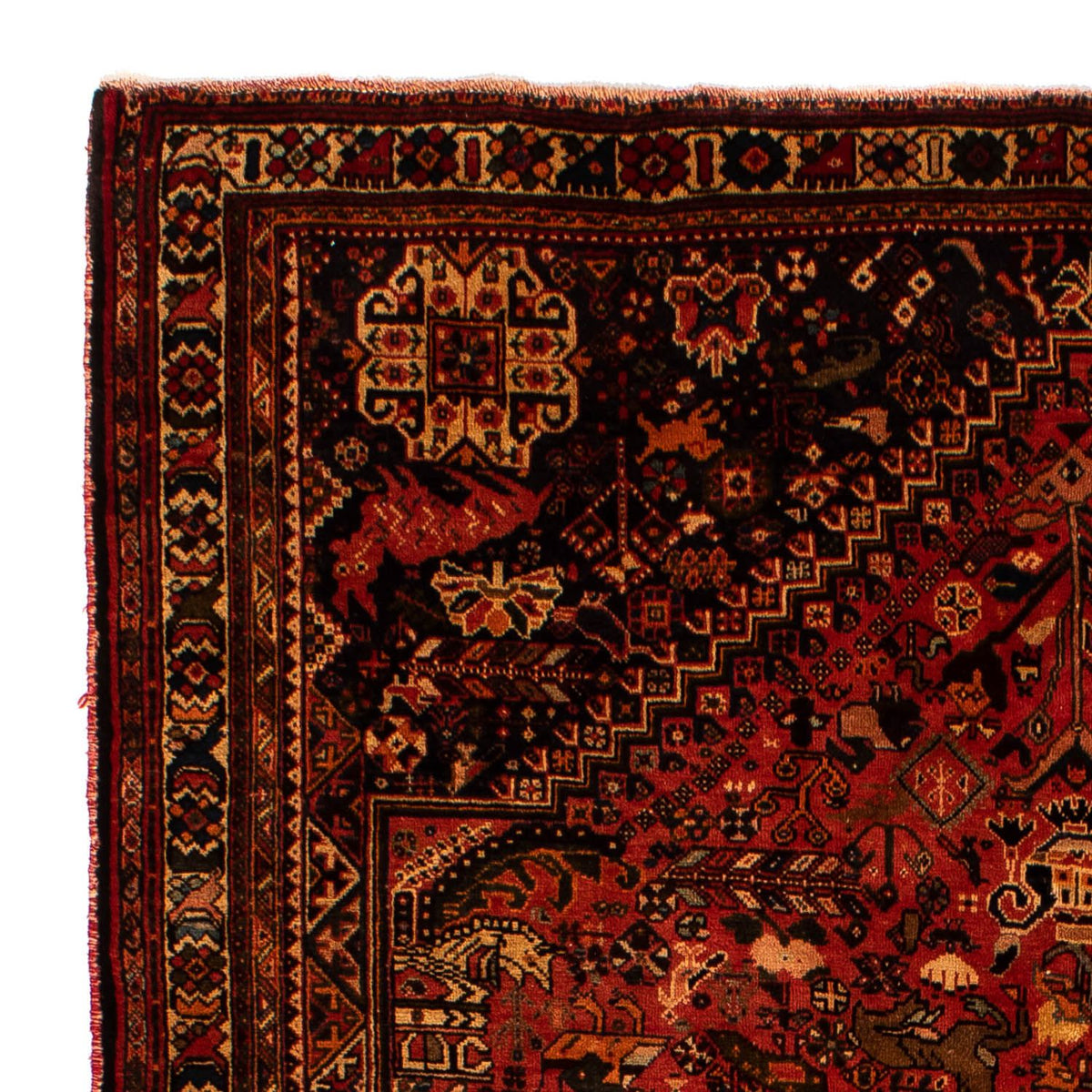 Perser Rug - Nomadic - 268 x 205 cm - dark red