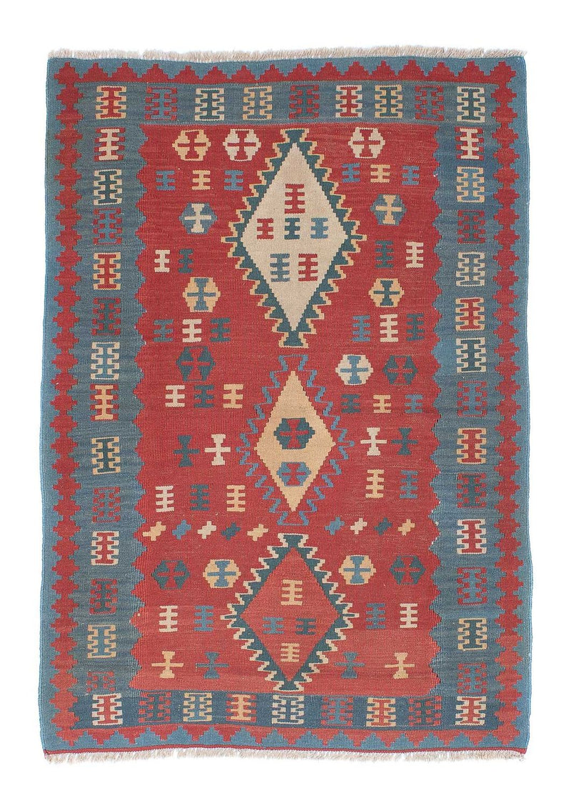 Kelim Rug - Oriental - 168 x 113 cm - dark red