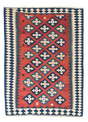 Kelim Rug - Oriental - 150 x 106 cm - dark red