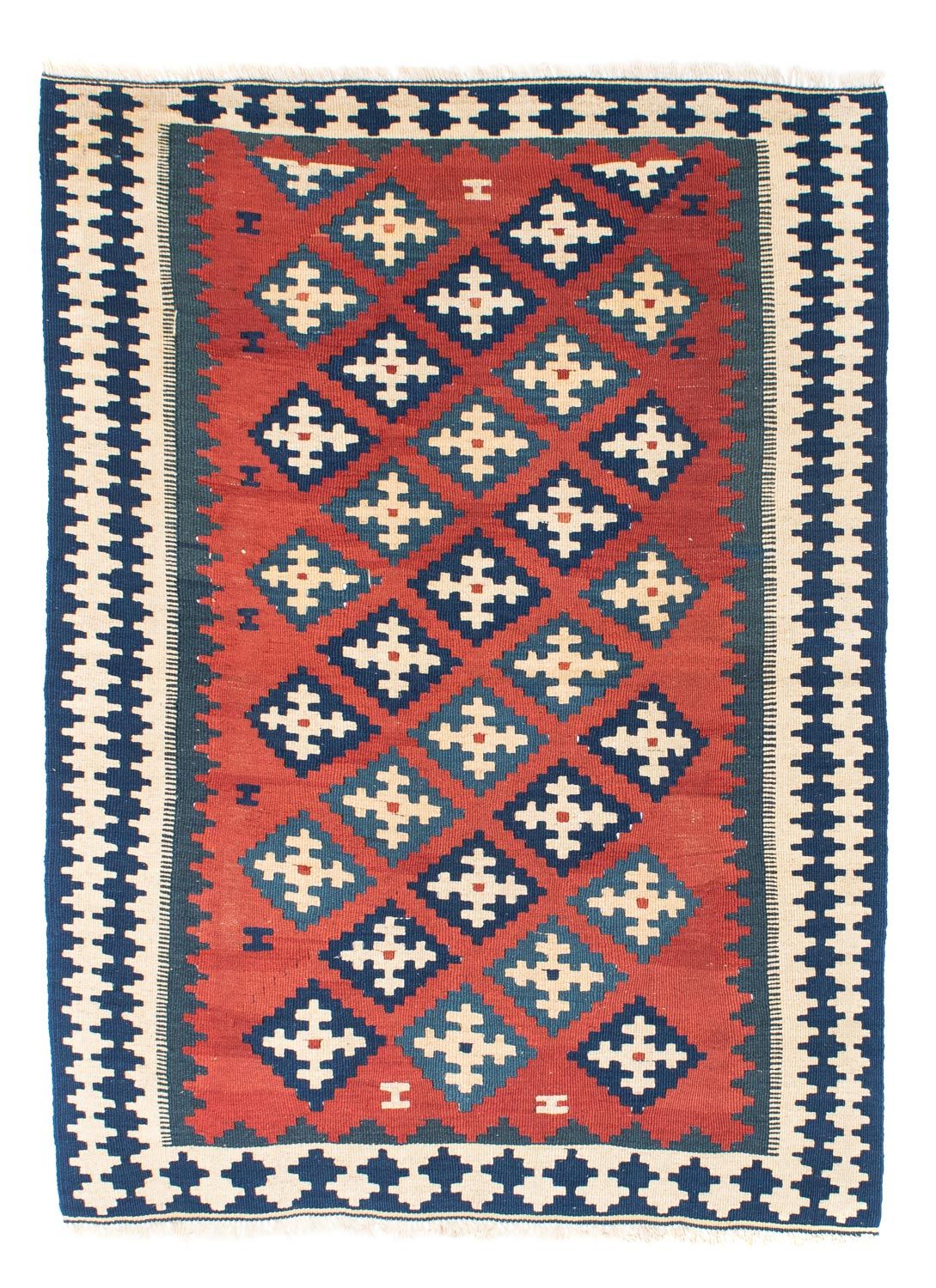Kelim Rug - Oriental - 150 x 106 cm - dark red