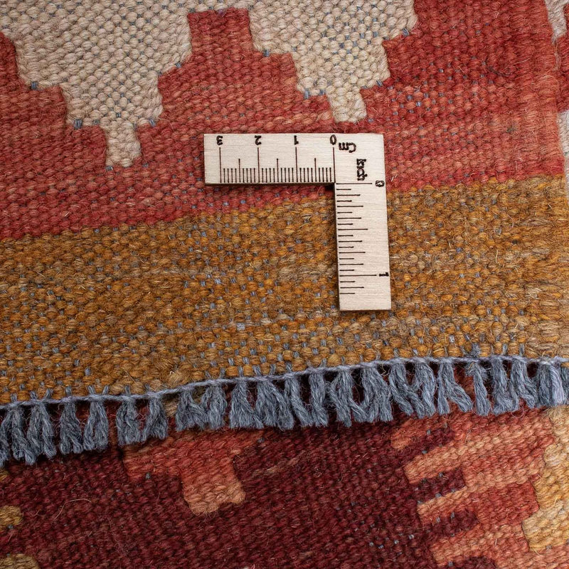 Runner Kelim Rug - Splash - 309 x 93 cm - light red