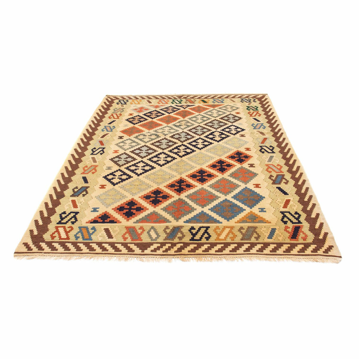 Kelim Rug - Oriental - 200 x 147 cm - beige