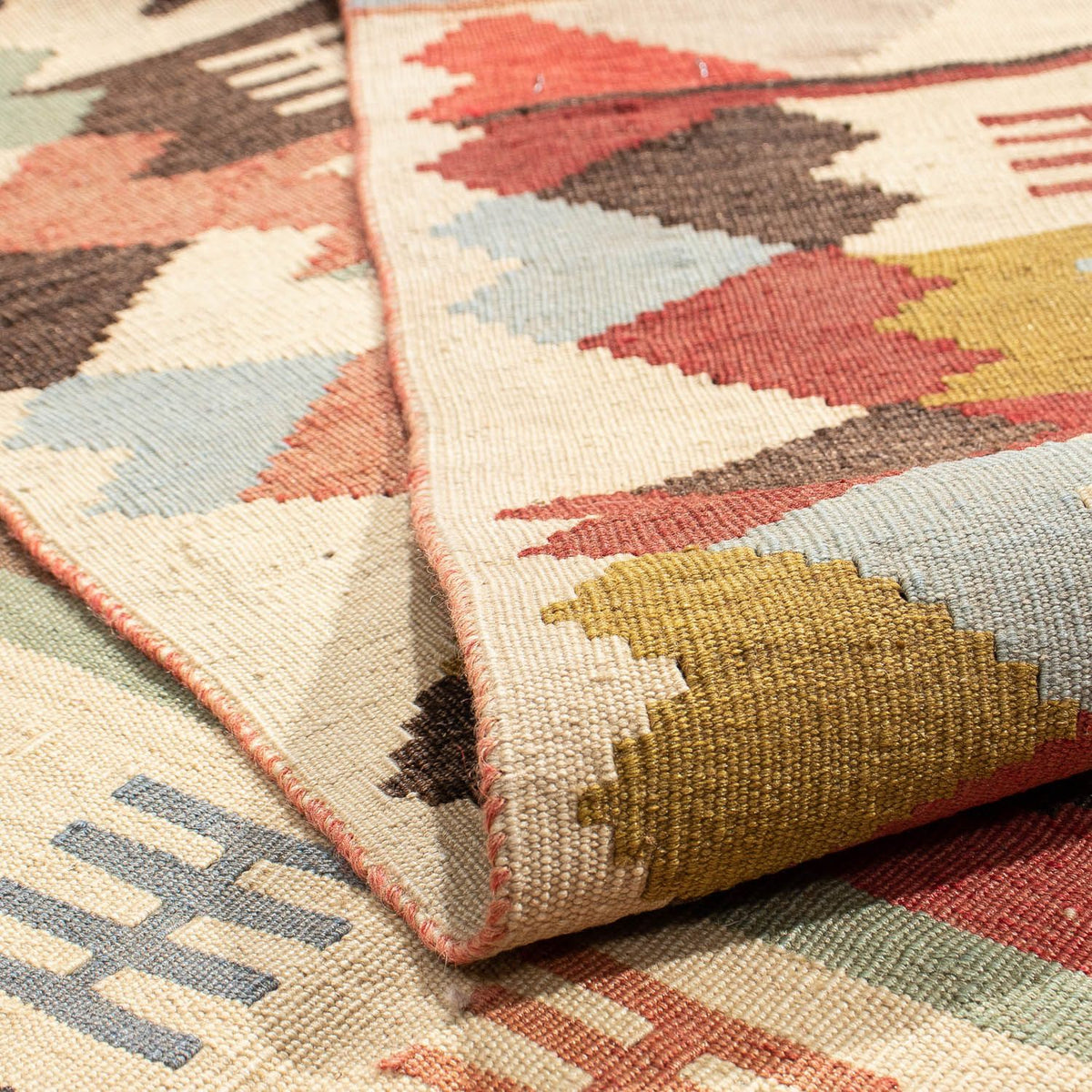 Kelim Rug - Oriental - 191 x 125 cm - brown