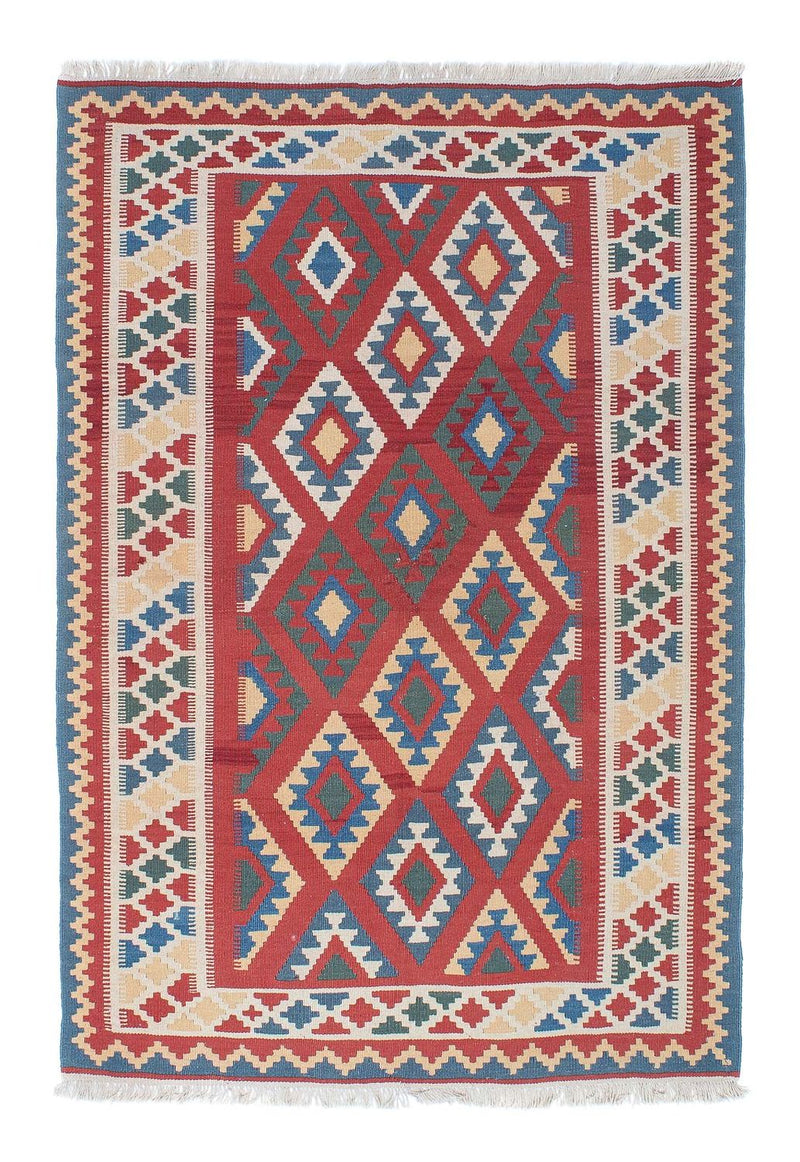 Kelim Rug - Oriental - 186 x 125 cm - dark red