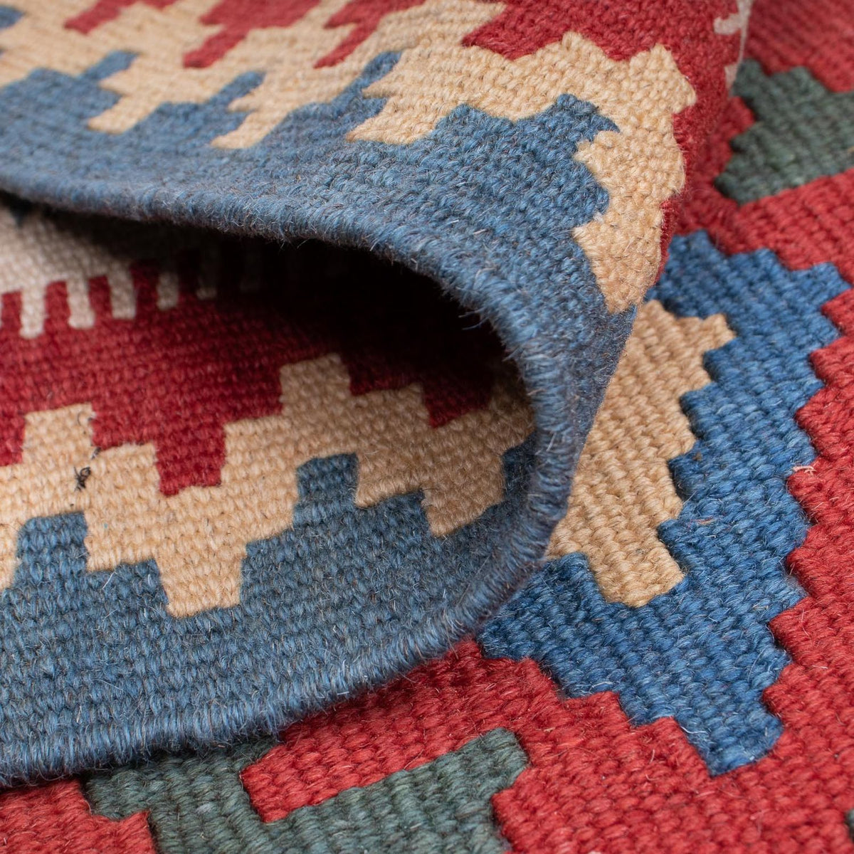 Kelim Rug - Oriental - 186 x 125 cm - dark red