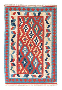 Kelim Rug - Oriental - 152 x 100 cm - red