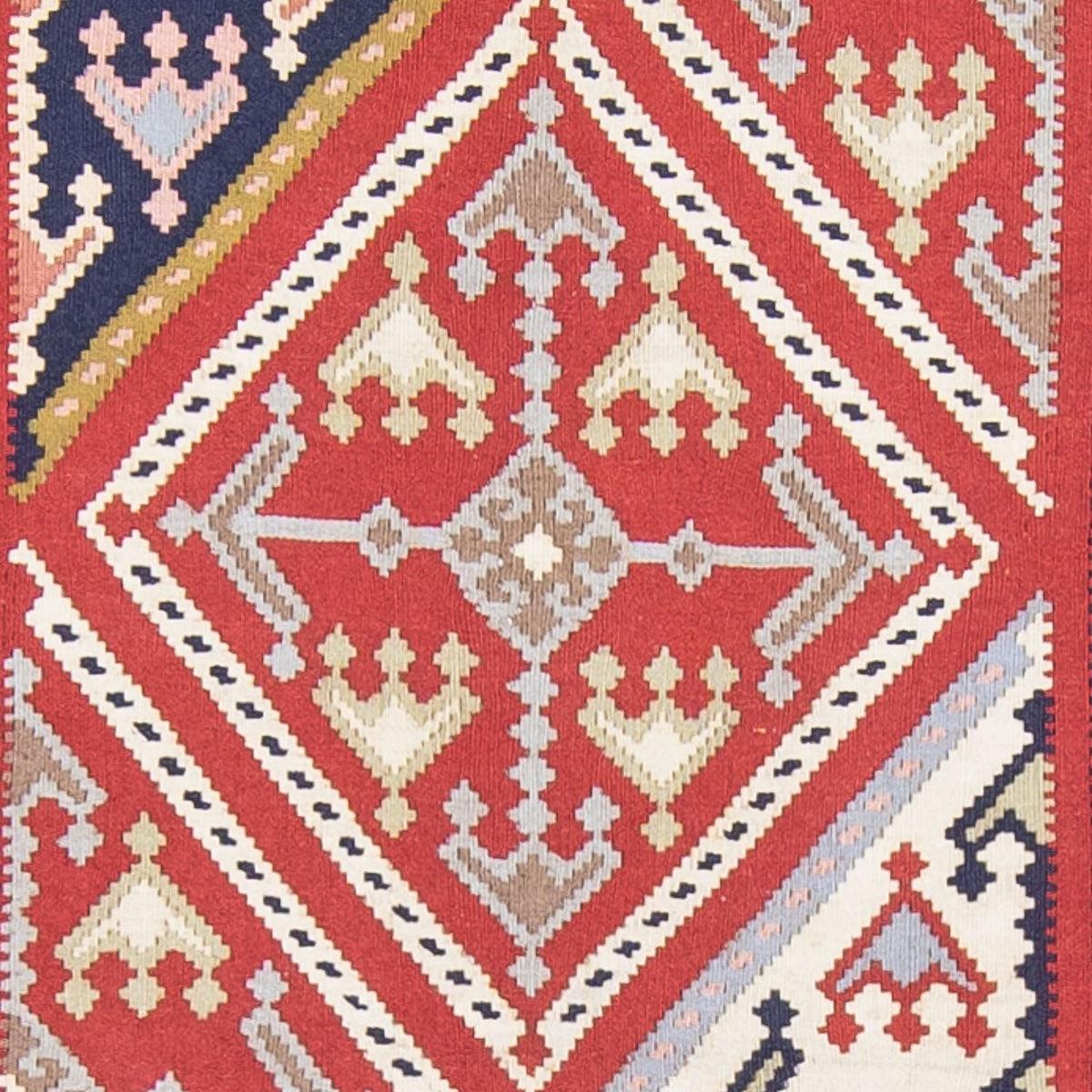 Runner Kelim Rug - Oriental - 384 x 100 cm - multicolored