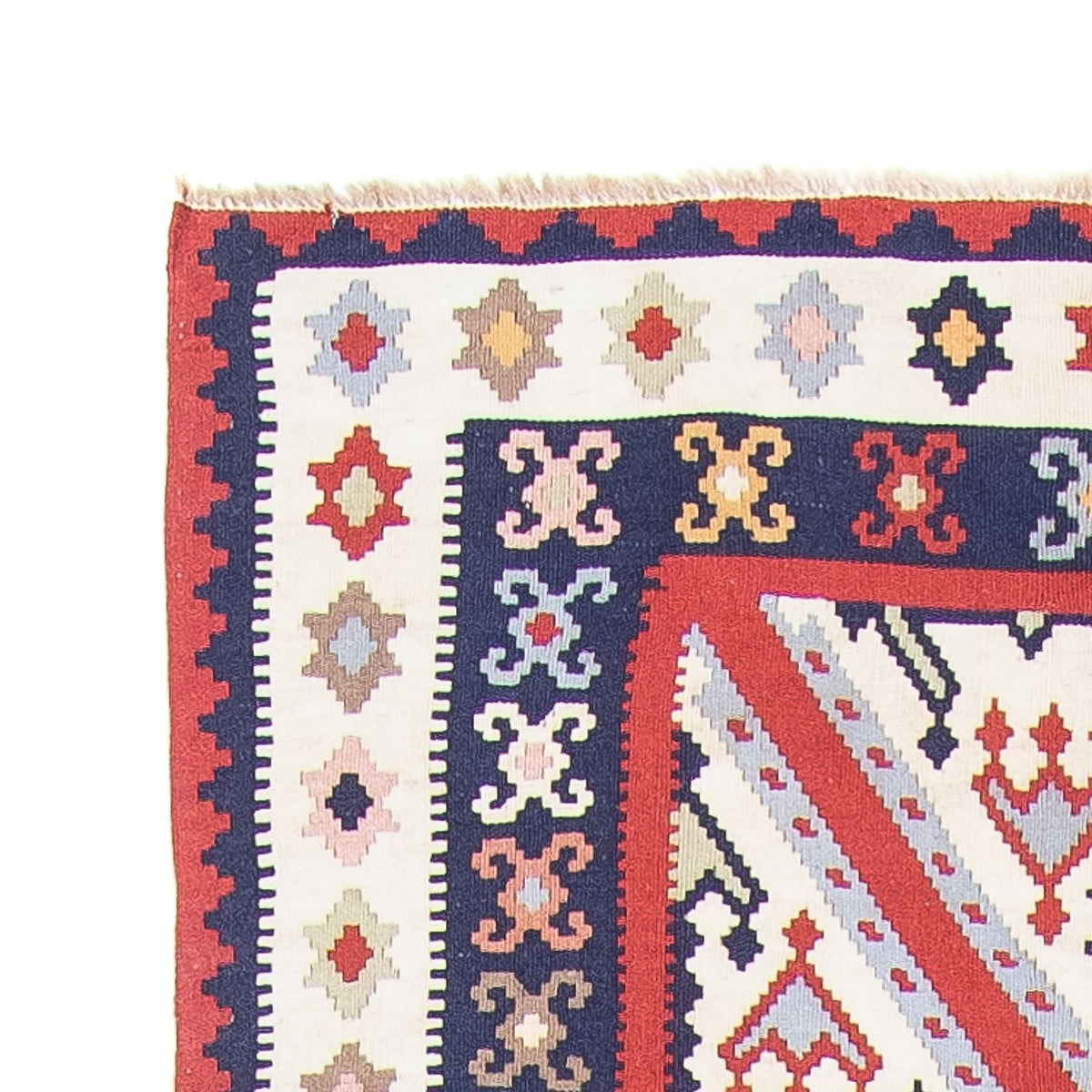 Runner Kelim Rug - Oriental - 384 x 100 cm - multicolored