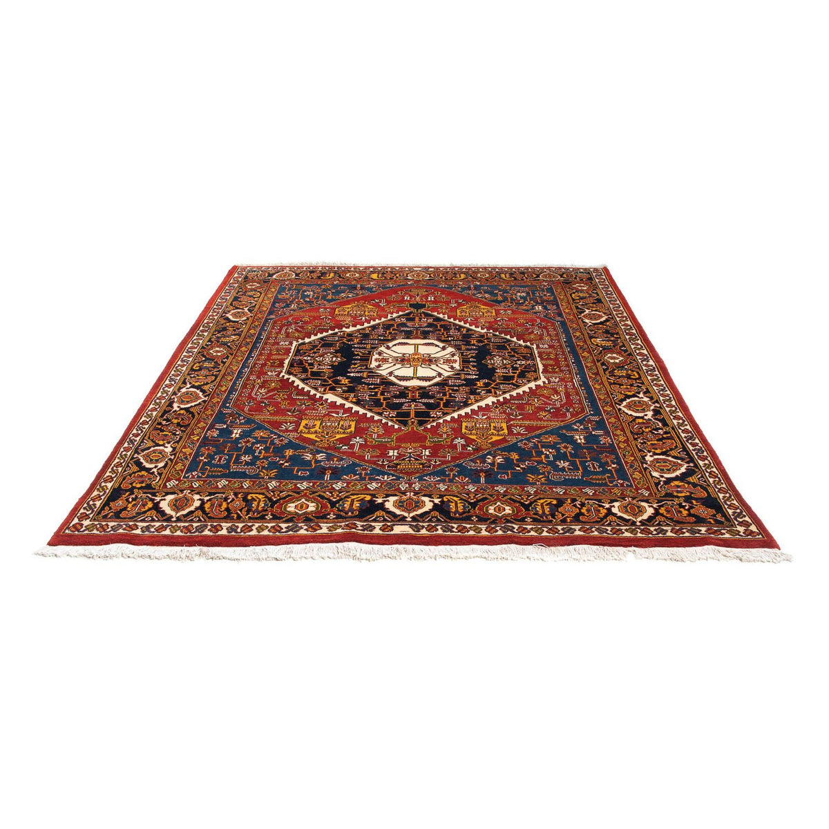 Gabbeh Rug - Kashkuli Perser - 200 x 180 cm - dark red