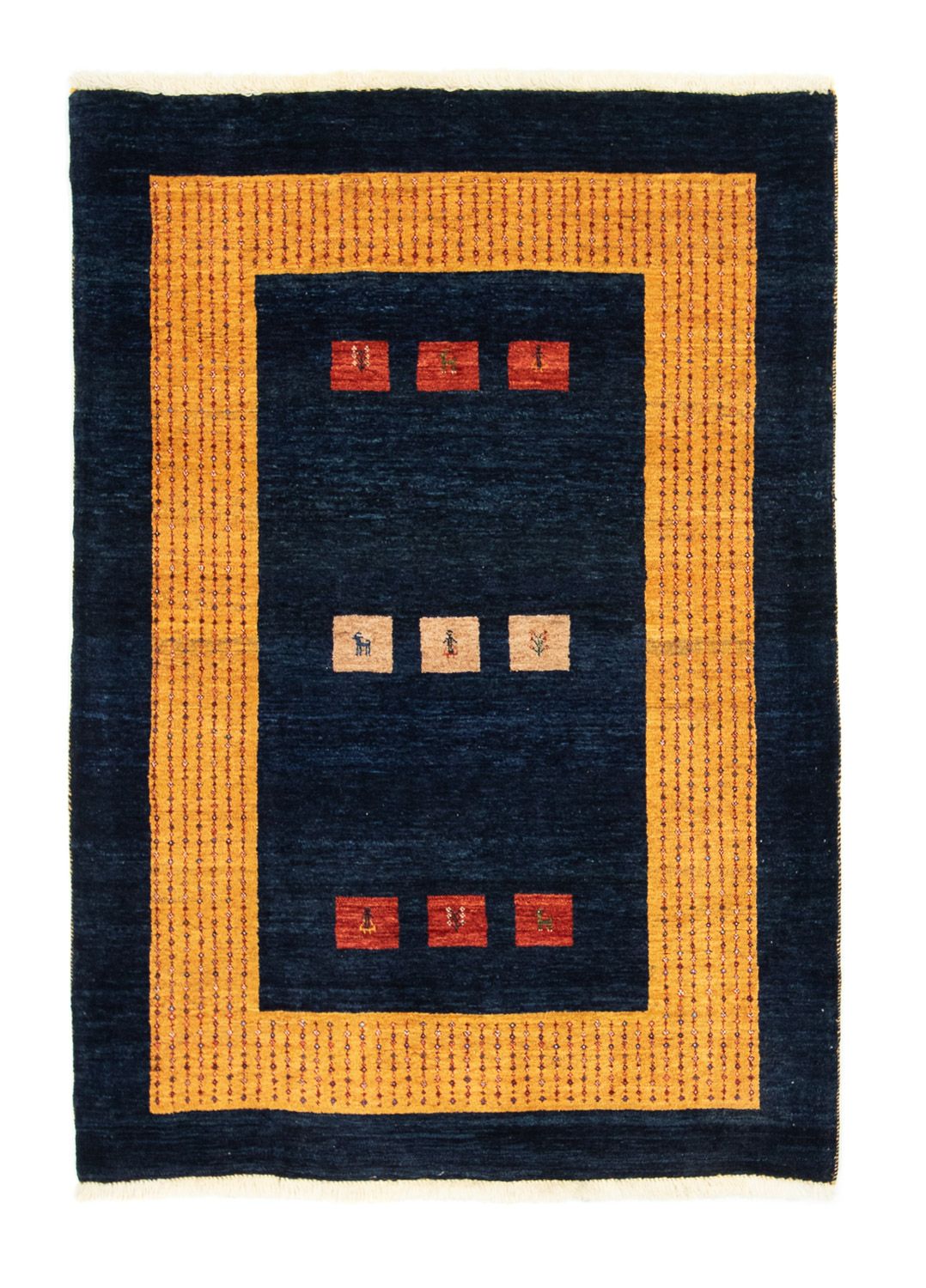 Gabbeh Rug - Loribaft Perser - 152 x 105 cm - dark blue