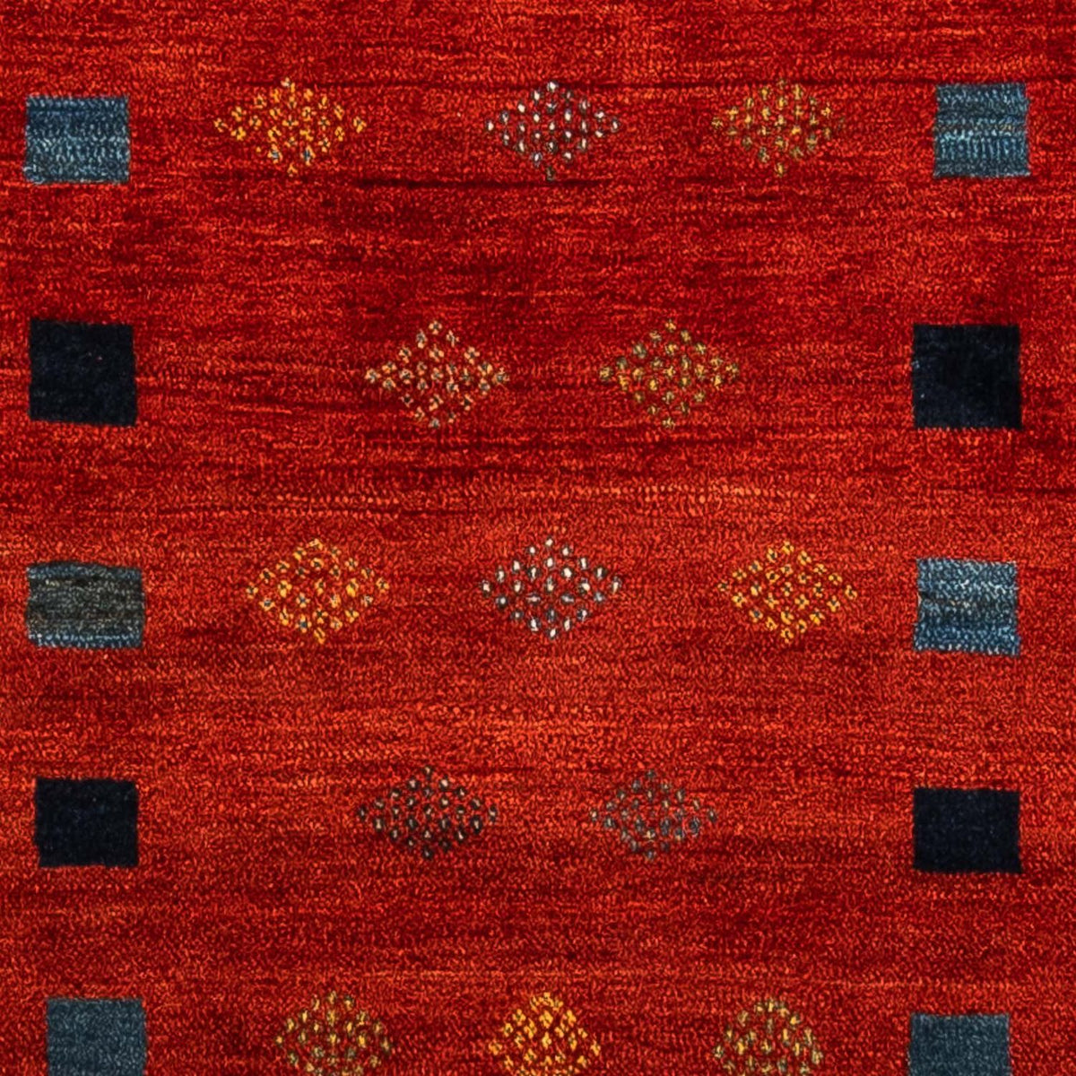 Gabbeh Rug - Loribaft Perser - 145 x 112 cm - dark red