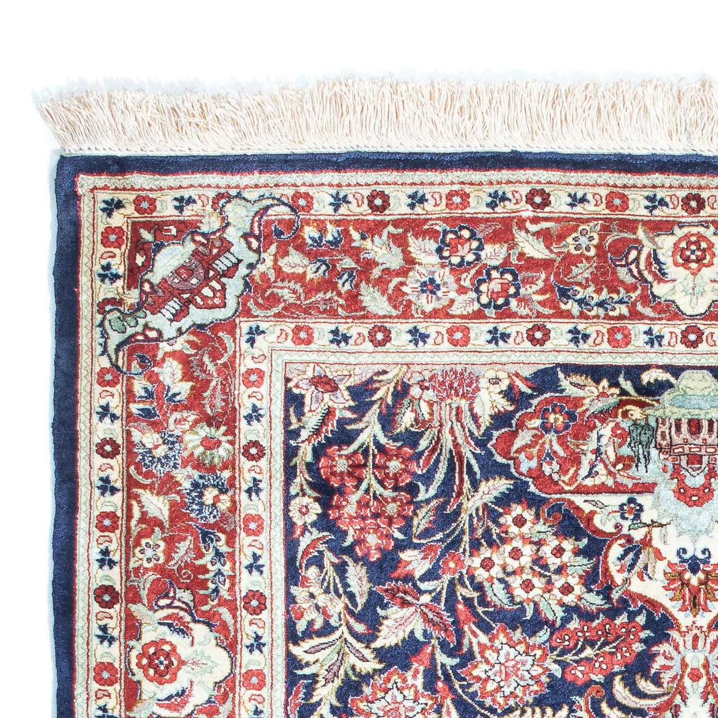 Qom Rug 121x84cm - Persian Rugs
