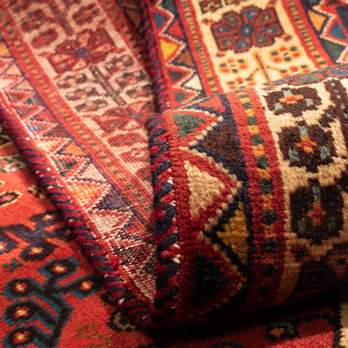 Perser Rug - Nomadic - 302 x 208 cm - dark red